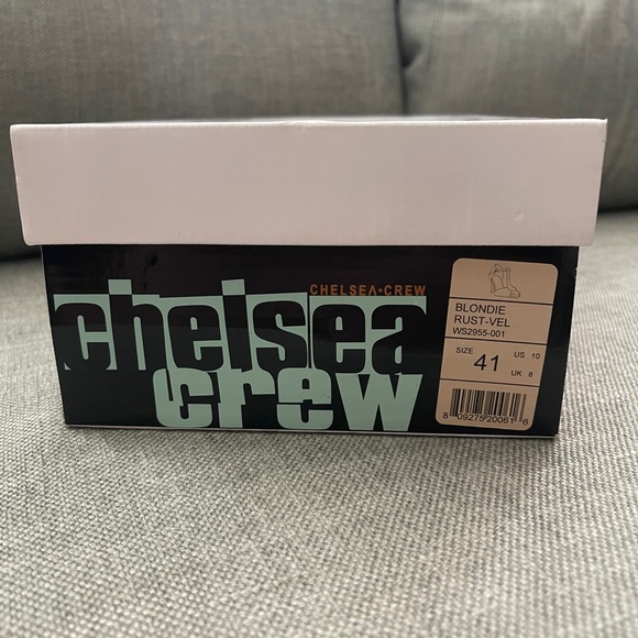 Chelsea Crew Blondie T-Strap Heels in Rust Velvet sz 41 - Picture 3 of 8